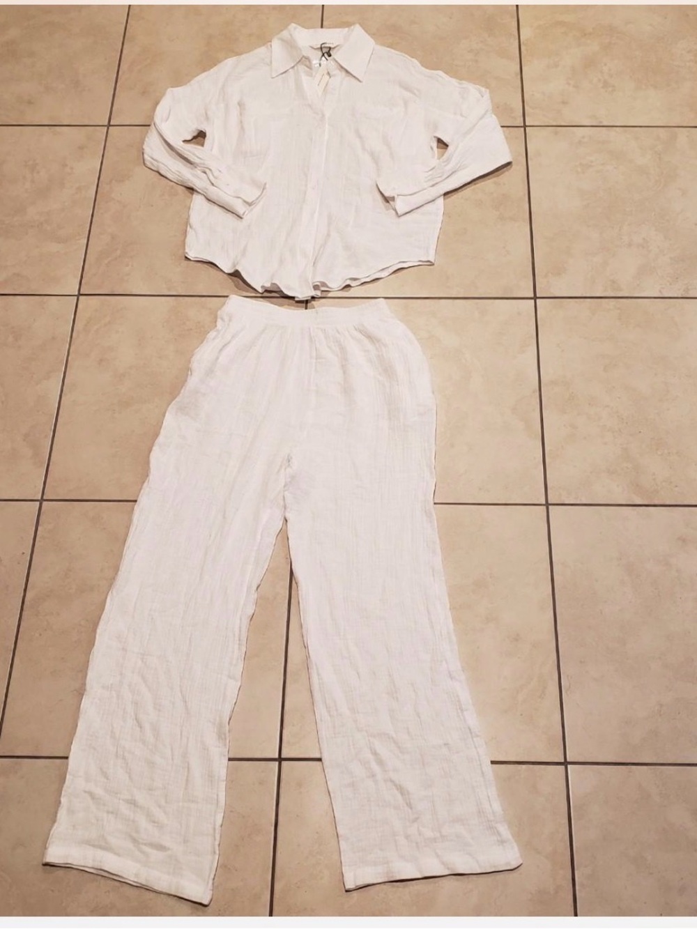 Commense minimalist cotton two pieces set - Picture 2 of 8